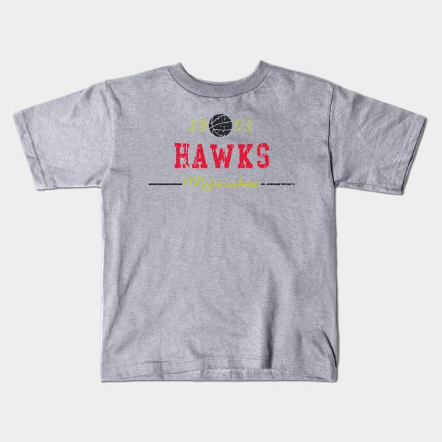 Milwaukee Hawks Kids T-Shirt by HomePlateCreative